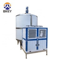 5000L Vertical Type Milk Cooling Tank Milk Cooler Tank with Agitator for Dairy Plant