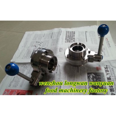 stainles steel DIN40 butterfly valve pipe and fittings for dairy processing factory