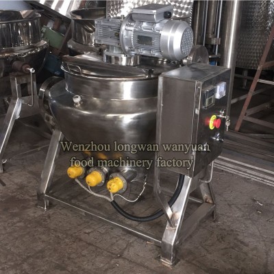 electric heating oil jacketed cooking kettle oil heating haceted kettle