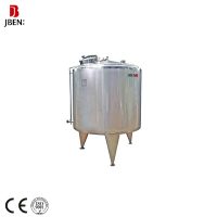 Stainless Steel Double Jacketed  Ice Cream Mixing Tank With Agitator