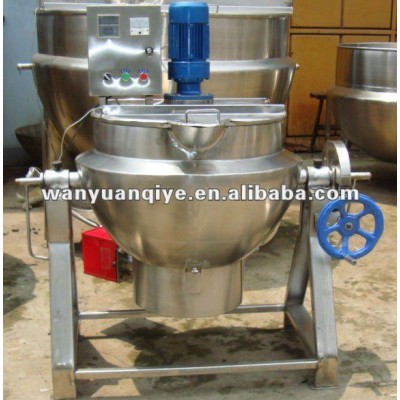 double jacketed kettle gas heating cooking pan